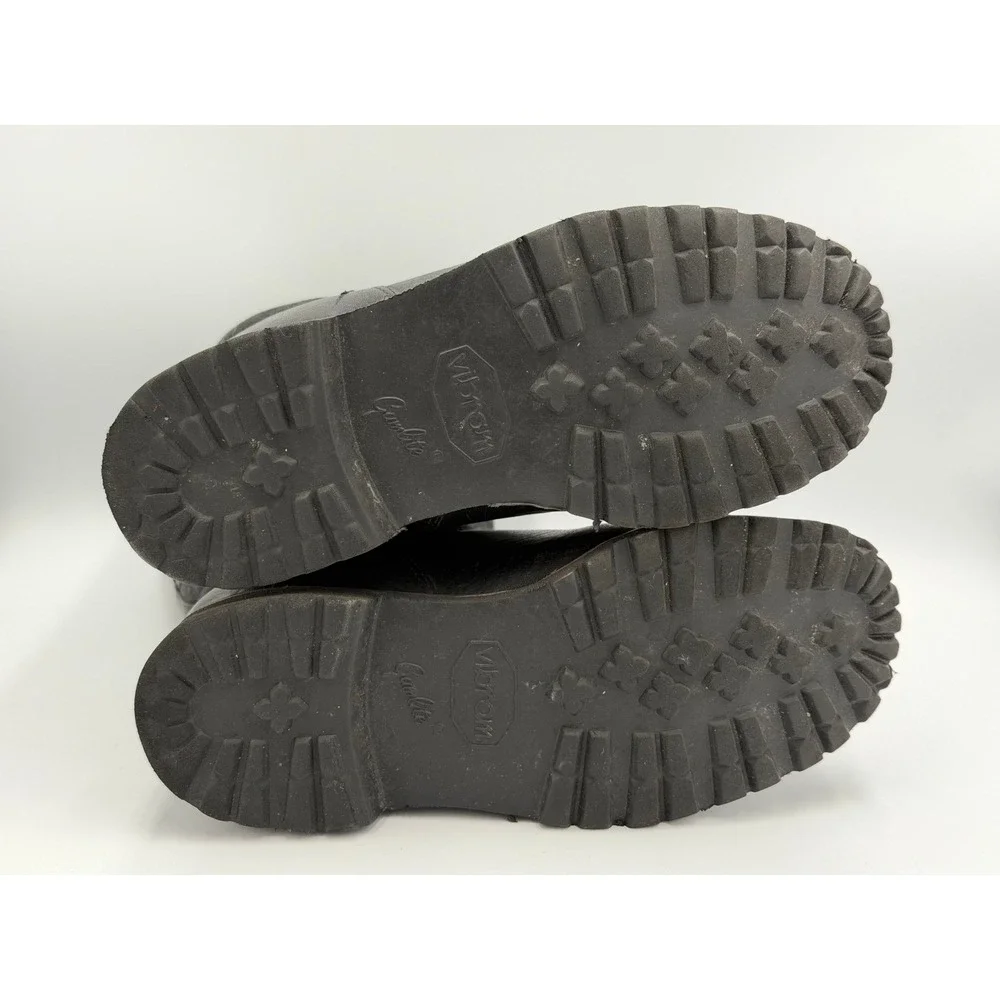Blondo Winter Boots Womens 6.5 Black Leather Shearling Vibram Mouton